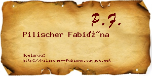 Pilischer Fabiána névjegykártya